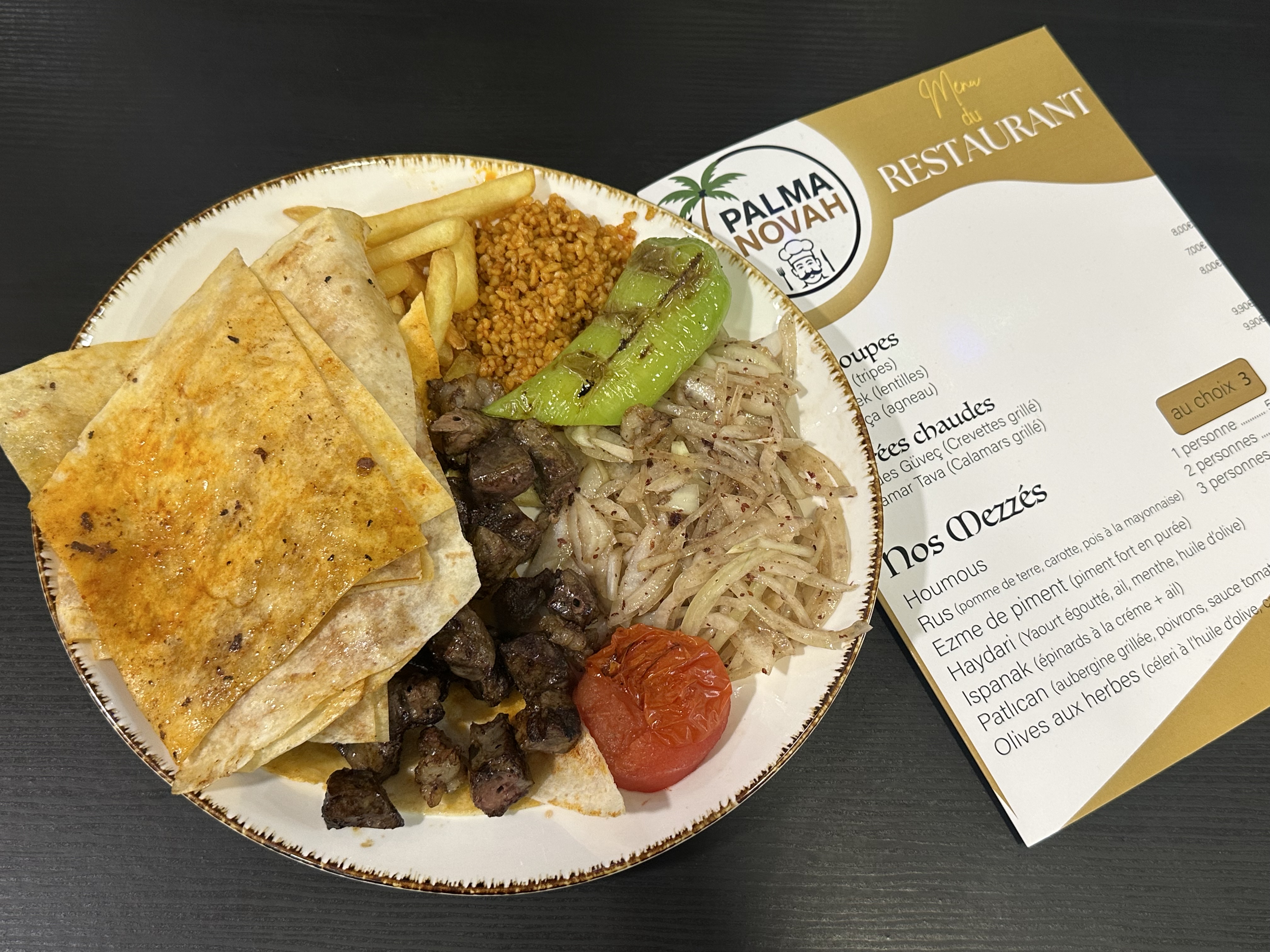 Image de plat d'agneau du restaurant